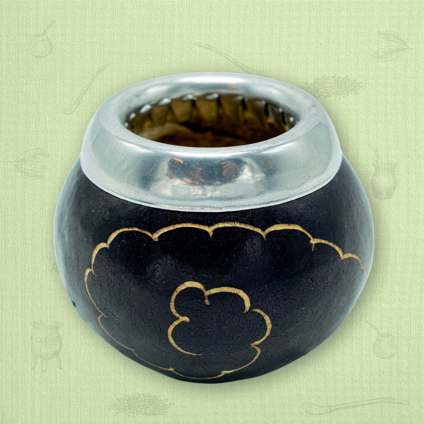 Mate Calabaza Spiral -black-