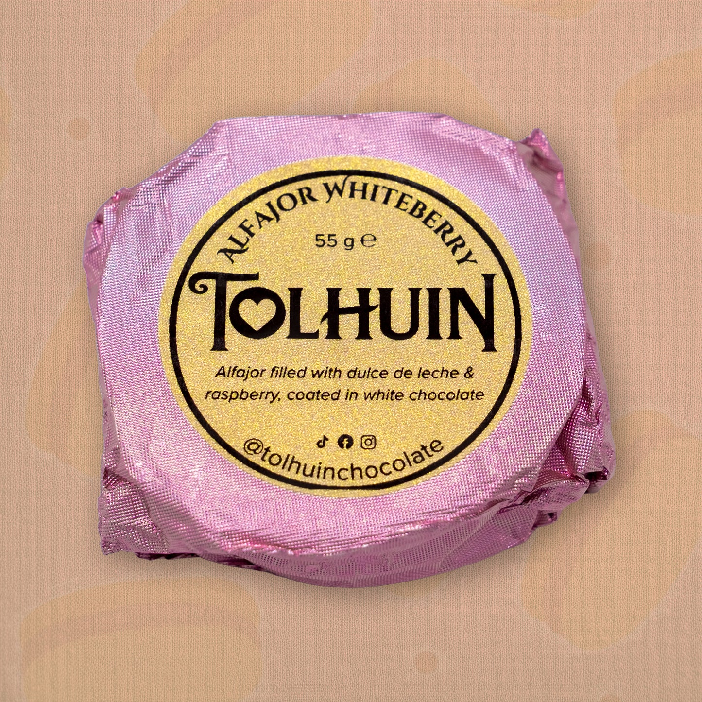 Alfajor Tolhuin - White Chocolate, Berries & Dulce de Leche