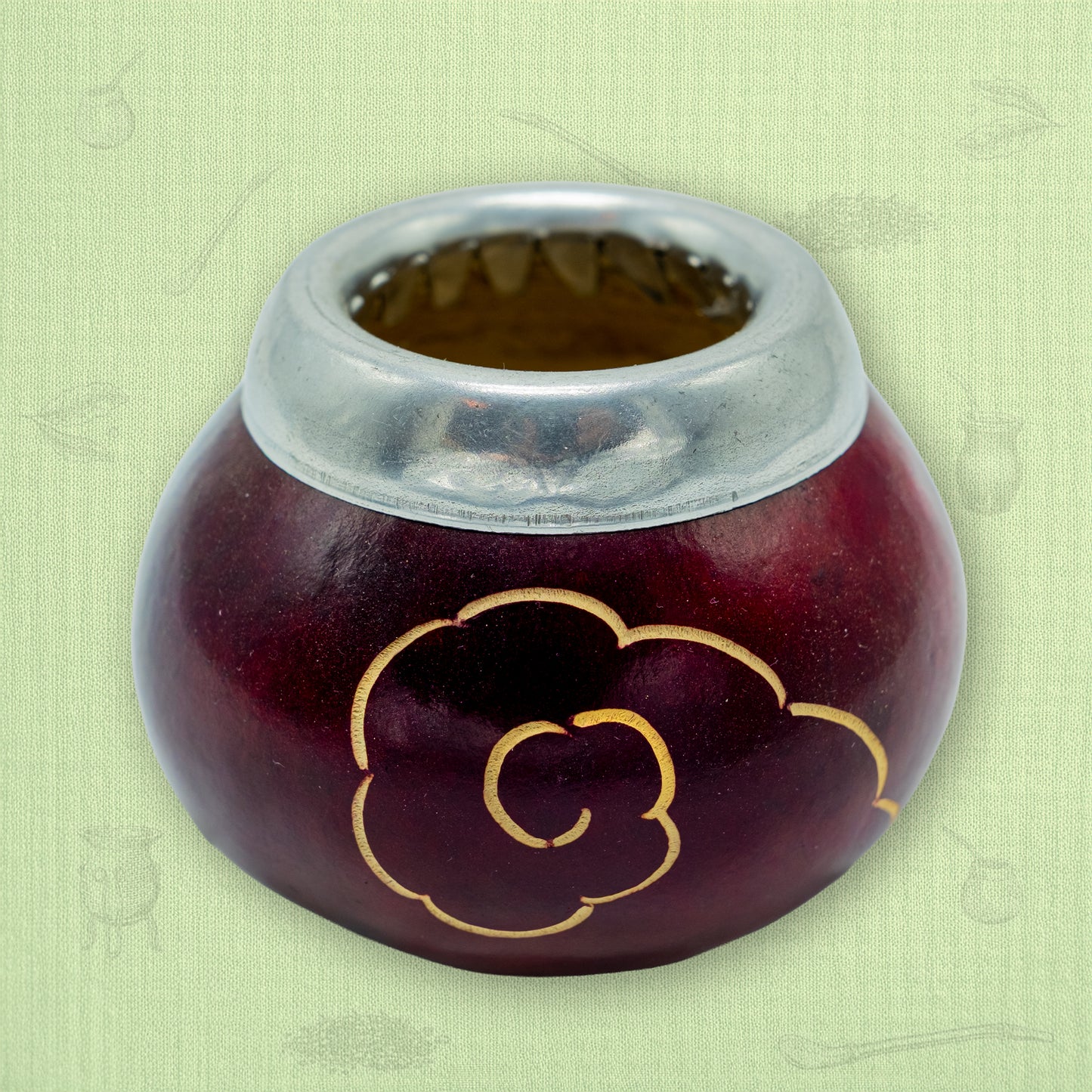 Mate Calabaza Spiral -red-
