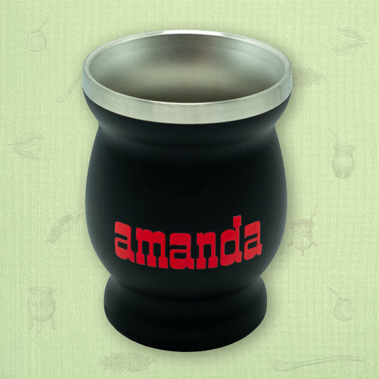 Mate Stainless Steel Amanda -black & red-